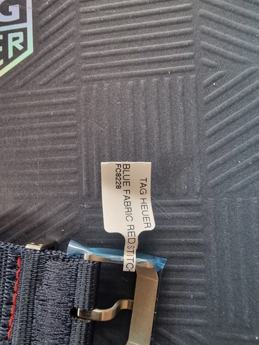 NEW TAG Heuer F1 Aquaracer link Nato blue red canvas watch strap CAZ 21mm FC8228 - Picture 10 of 17