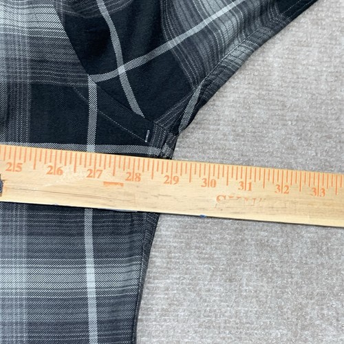 Polo Ralph Lauren Steward Shirt Mens 2XL XXL VTG Shadow Plaid Silk Loop Collar - Picture 9 of 12