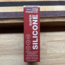 Swiss Navy Premium Silicone lubricant with Vitamin E, 3.1 fl. oz.