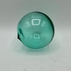 Blenko #51 Bubble Float Orb – 3" Antique Green Art Glass