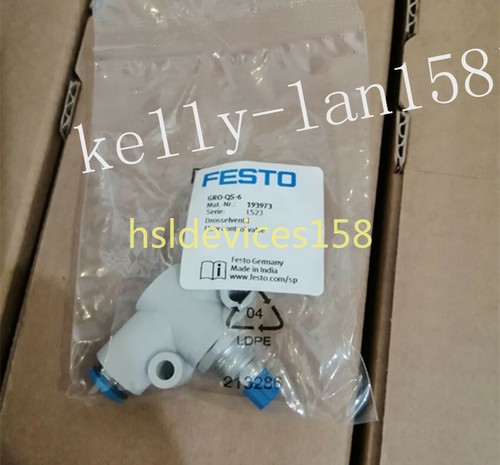 1pcs NEW FESTO one-way Throttle Valve 193973 GRO-QS-6 - Picture 2 of 3