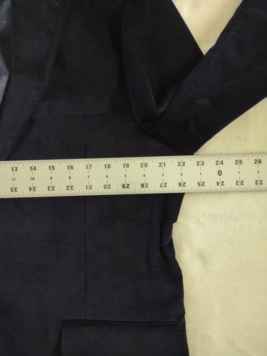 Tommy Hilfiger Mens Size 43R Sport Coat Velour Suede Austin Powers Regencycore - Imagen 13 de 17