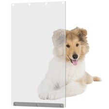 TonGass 10" x 18" Pet Door Flap Large Transparent Dog