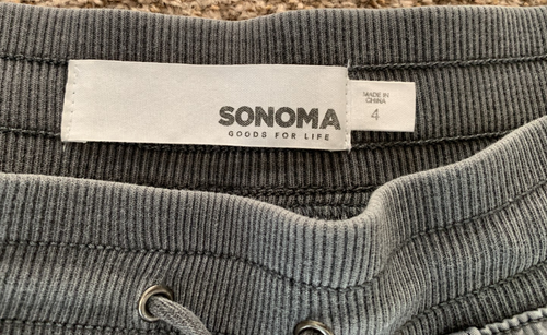 Sonoma Cargo Utility Shorts Ultracomfort Waistband Women's Size 4 Gray - Picture 3 of 8