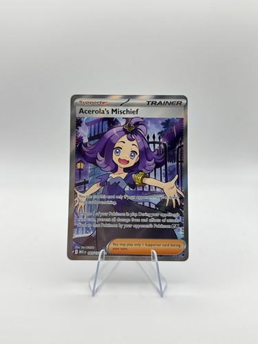 Pokemon Mega Evolution Acerola's Mischief ARTE COMPLETO ENG 165/132 NM - Imagen 1 de 2