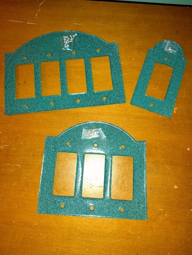 Lot Of 3 Teal Kokopelli metal light switch plate covers Southwest art Native  - Picture 5 of 5