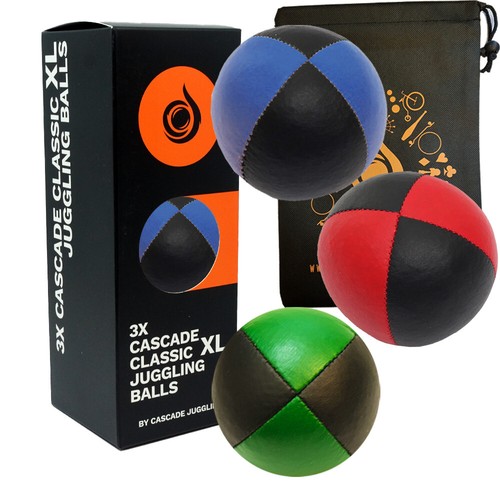 3 x Cascade XL Juggling Balls - Pro 180g, Heavy Juggling Ball Set With Bag - Picture 5 of 23