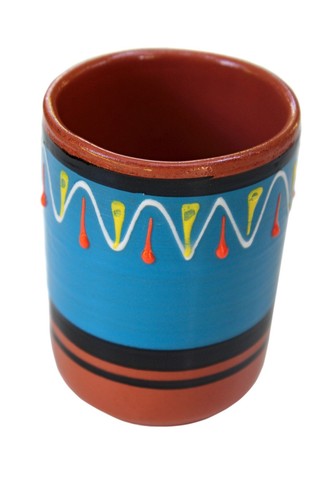 Terrakotta Tassen, 5er Set - handbemalt aus Spanien - Bild 7 von 11