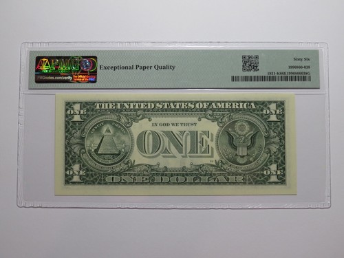 $1 2003 Fancy Repeater Serial Number Federal Reserve Currency Bank Note 33133313 - Picture 3 of 3