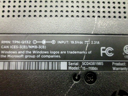 HP 15-F100DX AMD A8 UNTESTED - Picture 8 of 8