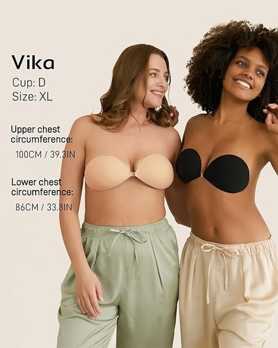 Niidor Adhesive Bra Strapless Sticky Invisible Push up Silicone Bra for A Cup - Picture 5 of 6