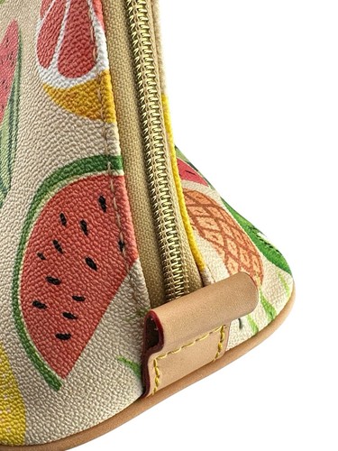 Dooney & Bourke Purse Ambrosia Tropical Fruit Zip Zip Medium Satchel Bag Beige - Picture 9 of 23