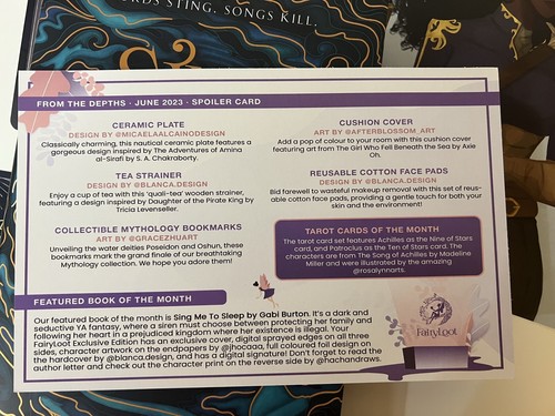 FairyLoot Sing Me To Sleep By Gabi Burton June 2023 Full Box  - Picture 11 of 12