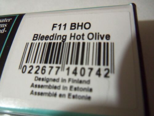 1 Rapala Minnow Lure F11 BHO Bleeding Hot Olive Neu in Verpackung - Bild 7 von 7
