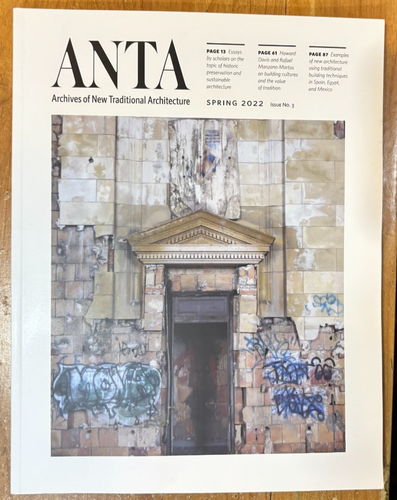 ANTA Magazine Spring 2022 - Archives of New Traditional Architecture - Foto 1 di 2