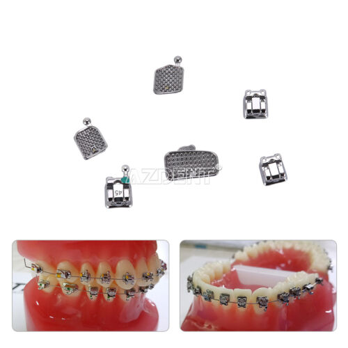 Dental Orthodontic Self Ligating Bracket Brace Roth/MBT 022/018 With Buccal Tube - Picture 3 of 10
