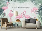 3D Süßer Flamingo ZHUC16895 Tapete Wandbild Fototapete Abnehmbarer Ann