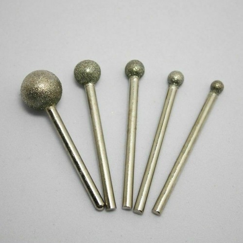 Diamond Grinding Head Burr 3mm Shank Bullet Drill Bits For Rotary Tool 4mm-12mm - Picture 8 of 9