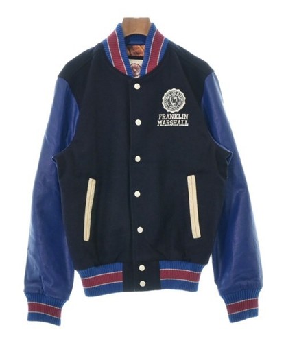 FRANKLIN & MARSHALL Varsity Jacket NavyxBlue S 2200417767062 - Picture 1 of 6