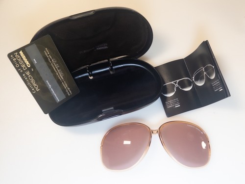 Vintage PORSCHE DESIGN BY CARRERA 5632 Half Frame Lens Blond Tortoise/Rose Tint - Picture 3 of 4
