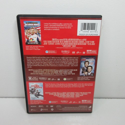 The Other Guys / Step Brothers / Talladega Nights  (DVD, 2014) Will Ferrell - Picture 2 of 9
