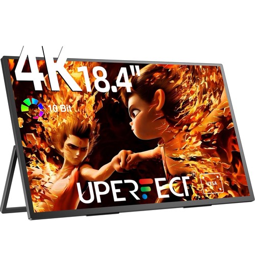 UPERFECT 4K Portable Monitor 18.4" 3840X2160 Laptop Monitor USB-C Monitor