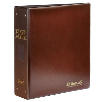 Harris New Stamp Album Worldwide Heirloom Large Binder 3.5 Inch Add Your Pages