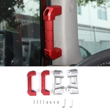 Red Alloy A-Pillar Handle Replacement Conversion For Toyota FJ Cruiser 2007-21
