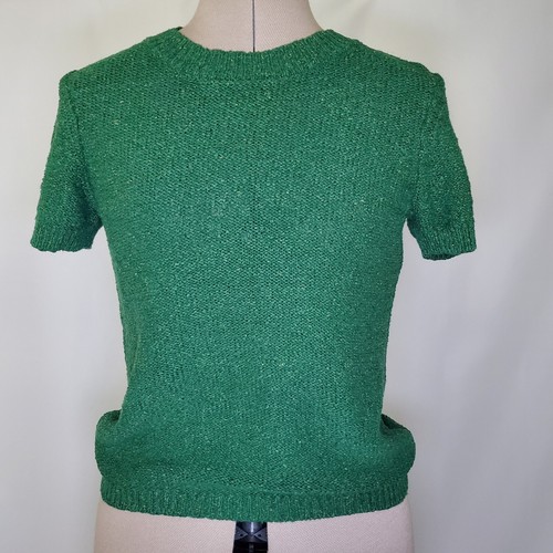 Elie Tahari Bouche Cotton Linen and Silk blend short sleeve sweater... - Picture 4 of 8