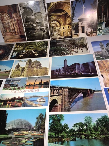 Postkarten Vintage Lot 22 Missouri St Louis Branson Cathedral Union Stat Fatima - Bild 10 von 12