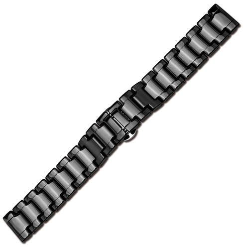 Ceramics Bracelet Replacement Watch Band Strap Stainless Steel Butterfly Clasp - Picture 7 of 8