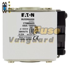 1PC Eaton BUSSMANN 170M8605 550A,1000V High Speed Square Body Fuse