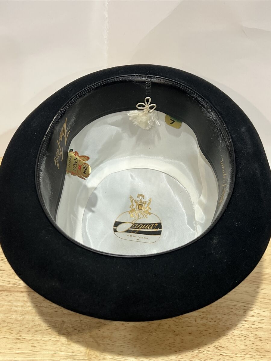 Vintage Knox New York Jaguar Famous Barr Men's Hat - Black Vintage Knox New York Jaguar Famous Barr Men's Hat - Black