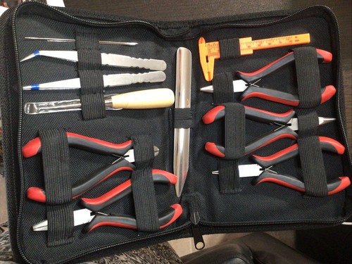 11-pcs Jewelry Making Beading Wiring Tools Set/Kit Pliers by Signature Handtools - Picture 2 of 7