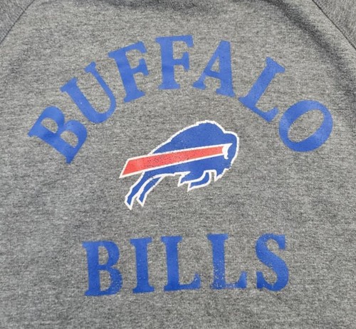 Buffalo Bills Gray Pullover Hoodie Sweatshirt Authentic NFL Team Apparel L - Picture 2 of 8