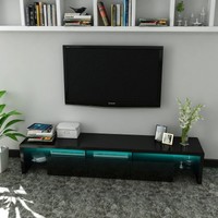 Glossy Black Tv Stand Led Lights High Gloss Television Unit 42 50 55 60 70 Glossy Black Tv Stand Led Lights High Gloss Television Unit 42 50 55 60 70