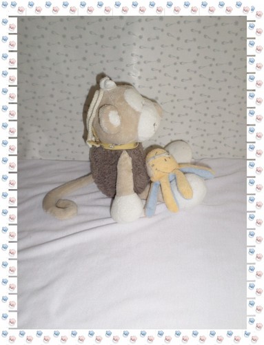 V - Doudou Peluche Musicale Singe Bono et sa Pieuvre Noukies Noukie's - Picture 3 of 3