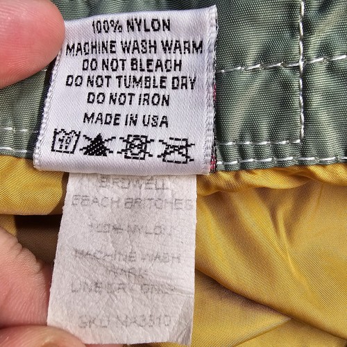Birdwell Beach Britches Swim Trunks Men's 37 Green Birdie Logo Board Shorts V0a - Picture 3 of 10