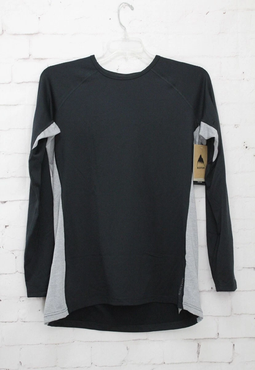 Burton Women's Midweight X Base Layer Crew Long Sleeve Shirt Large True Black