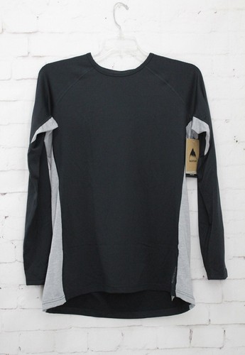 Burton Women's Midweight X Base Layer Crew Long Sleeve Shirt Large True Black - Picture 1 of 2