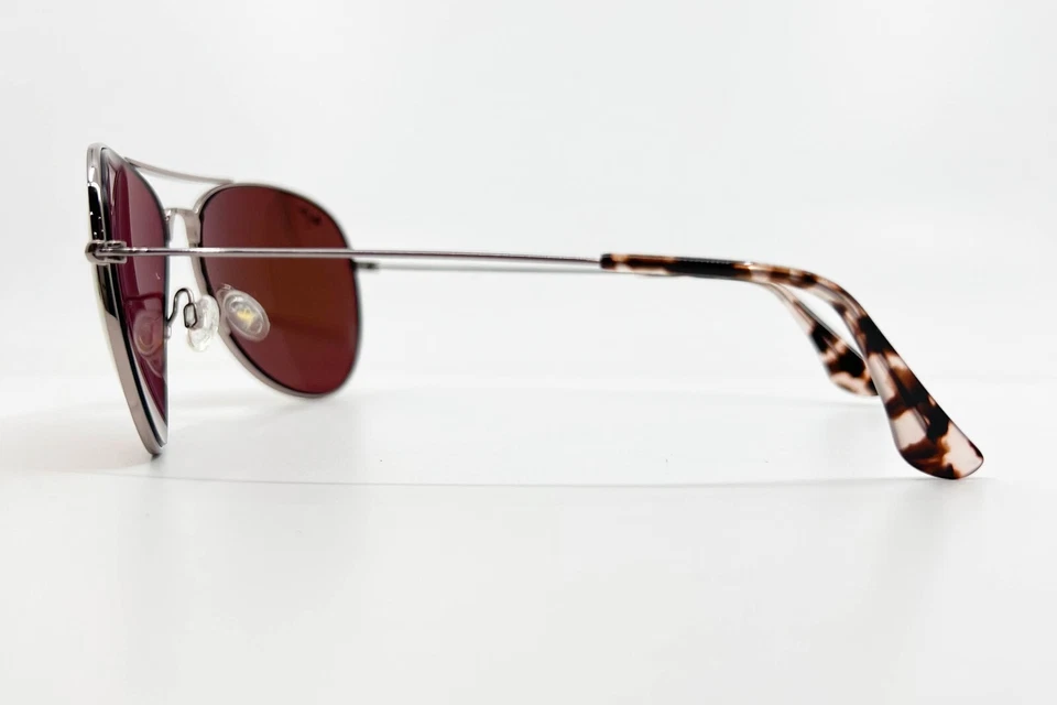 Gafas de sol Maui Jim Mavericks plateadas MJ264-16R 61-14-137 para hombre tortuga 7871 Foto 4 de 4