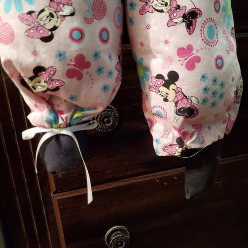 Vtg Homemade Minnie Mouse Candy Costume Children Girl's Basket Bucket Distressed - Picture 7 of 20