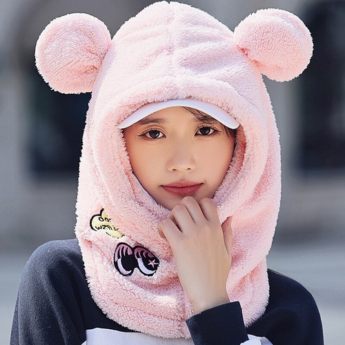 Winter Warm Ski Helm Abdeckung Niedlich Hasen Ohren Mütze Radfahren Ski Gehörschutz. - Bild 19 von 30