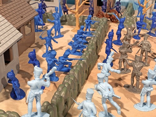 Napoleonic Battle of Waterloo Playset #3 - Prussians Arrive 54mm Toy Soldiers - Picture 5 of 6