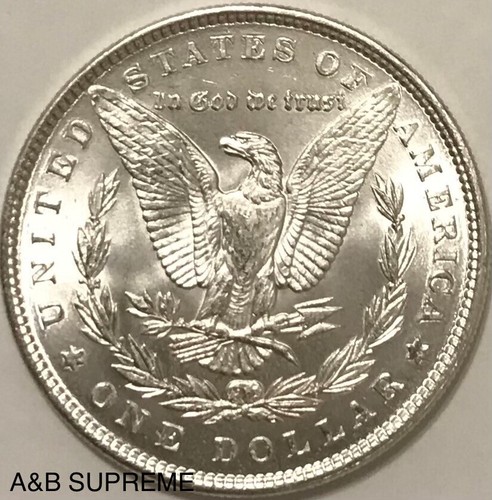 1887 Morgan Dollar From OBW Estate Roll Choice-Gem Bu Uncirculated 90% Silver - Picture 4 of 6