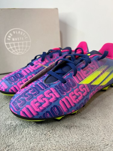 Adidas Cleats Womens Sz 5 Soccer Messi 4 X Speedflow 100 Shoes Turf Grass - Picture 5 of 14