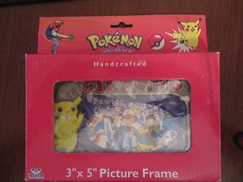 4 DiFfErEnT 1999 Pokemon Pewter Picture Frame Charming Butterfree Pikachu NIB - Picture 6 of 12