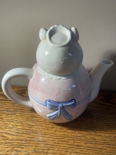 Fitz & Floyd OCI Omnibus Country Pig Teapot - Picture 6 of 13