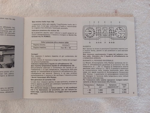 Supplemento al Libretto Uso e Manutenzione Alfa Romeo Alfetta Q.O. - Foto 11 di 24