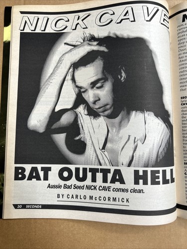 1992 NICK CAVE SECONDS Magazine #20 Wendy Carlos REDMAN Didjits BLACK SABBATH - Bild 5 von 7